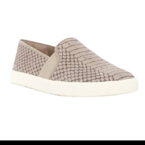 Vince Preston snakeskin grey slip on Sneakers - Picture 1 of 9